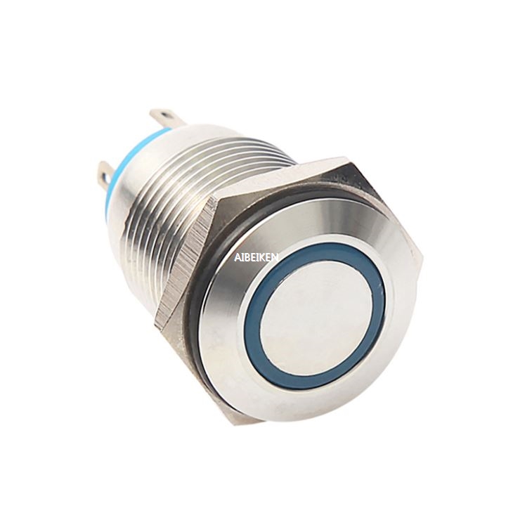 16mm 1NO Flat Head Push Button Switch