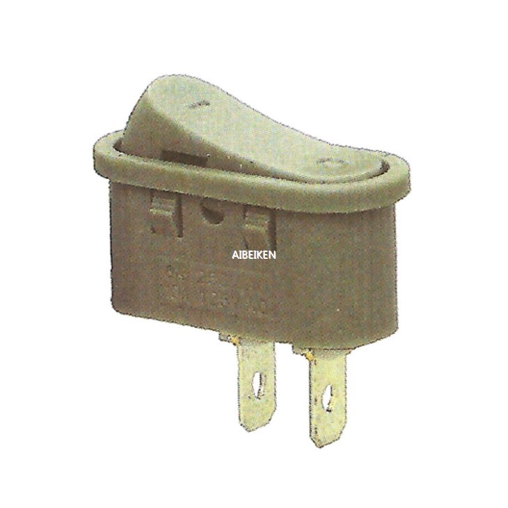 2Pins Mini 10A 125V Grey Rocker Switch